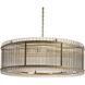 Kore LED Brass / Clear Chandelier Ceiling Light, Large